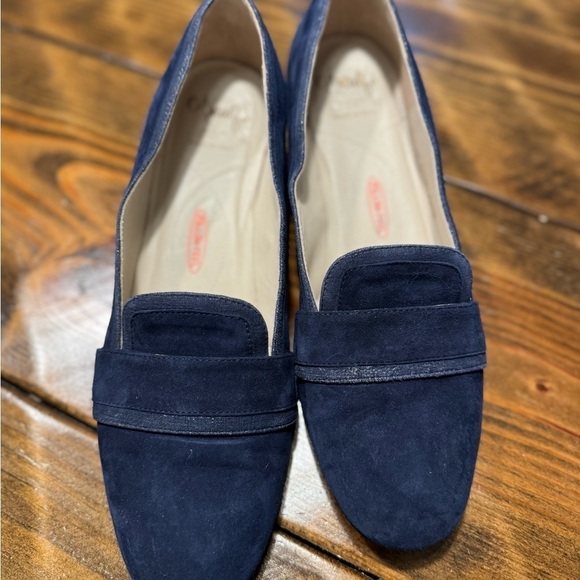 AMALFI by Rangoni navy suede blue round block heel NWOT size 11 - Picture 6 of 11